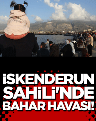 İskenderun Sahili'nde bahar havası! Vatandaşlar yenilenen kordon boyuna akın etti!