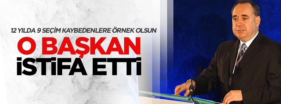 İskoçya Başbakanı Salmond istifasını sundu