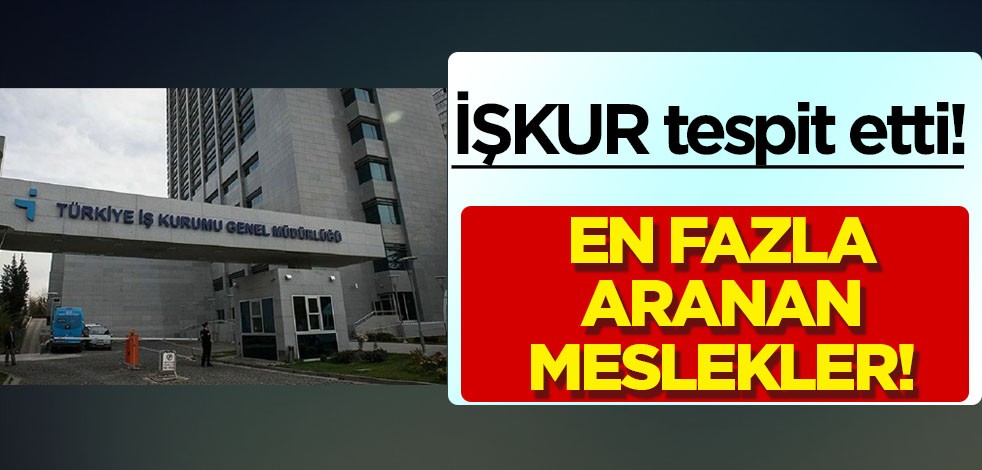 İŞKUR tespit etti: En fazla aranan meslekler gün yüzüne çıktı! On binlerce kişi! Liste yayımlandı