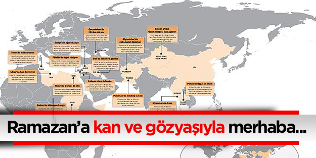 İslâm dünyası Ramazan’a kan ve gözyaşıyla girdi