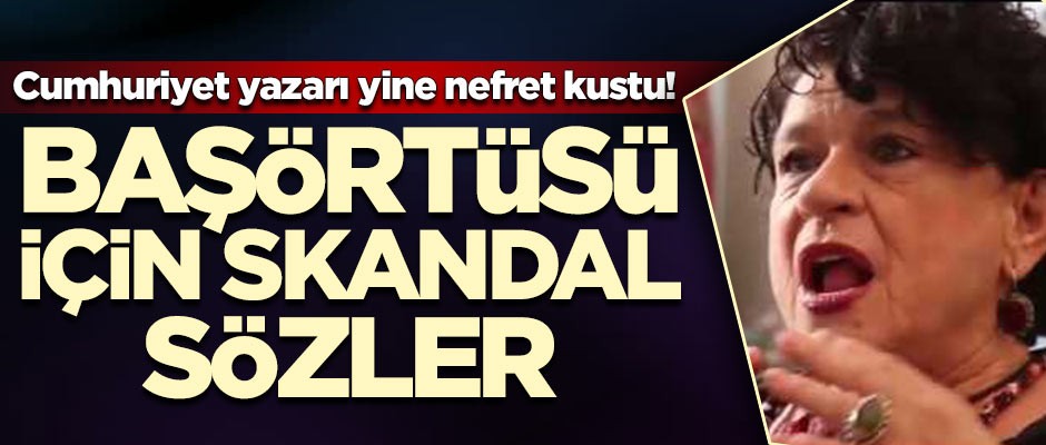 İslam düşmanı Özgentürk yine nefret kustu! Başörtüsü için skandal sözler