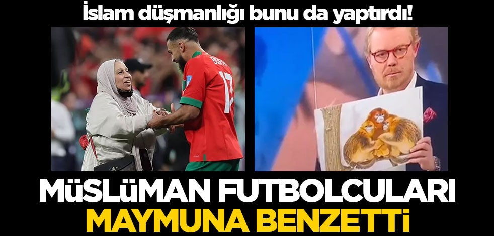 İslam düşmanlığı sonunda bunu da yaptırdı! Müslüman futbolcuları maymuna benzetti