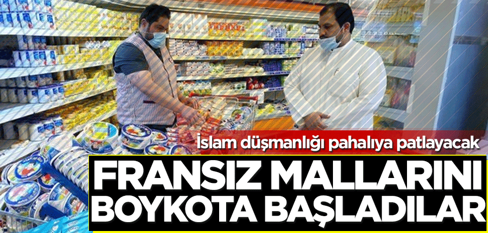 İslam karşıtlığı pahalıya mâl olacak! Araplar Fransız mallarını boykota başladı