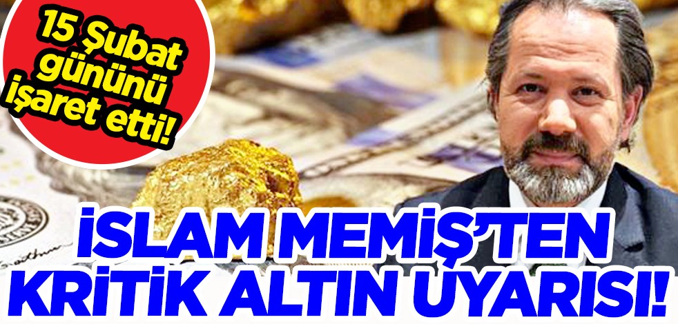 İslam Memiş altın alacakları uyardı: Altına aman dikkat edelim! Bugünün fırsatçıları....