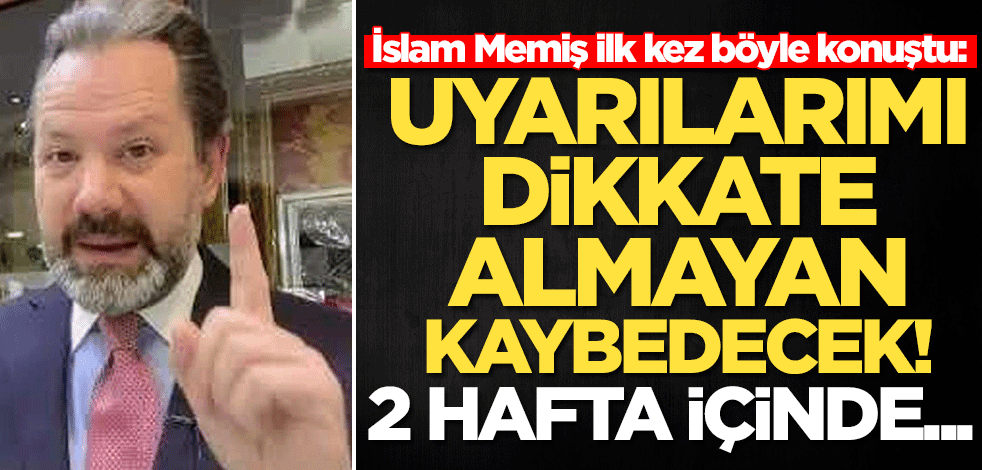 İslam Memiş altın yatırımcısını uyardı: Dikkate almayan kaybedecek! İki hafta içinde...