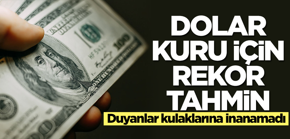 İslam Memiş ilk kez bunu söyledi! Dolar kuru için rekor tahmin