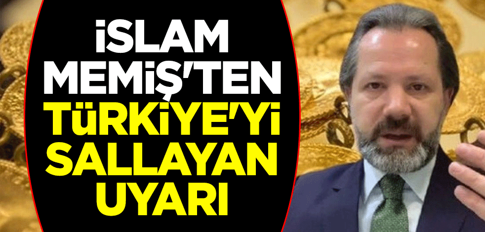 İslam Memiş'ten Türkiye'yi sallayan uyarı