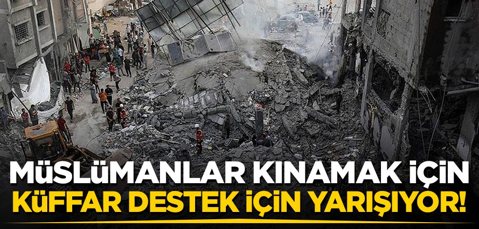 İslam ülkeleri kınamakla yetinirken küffar İsrail'i ziyaret için birbiriyle yarışıyor!
