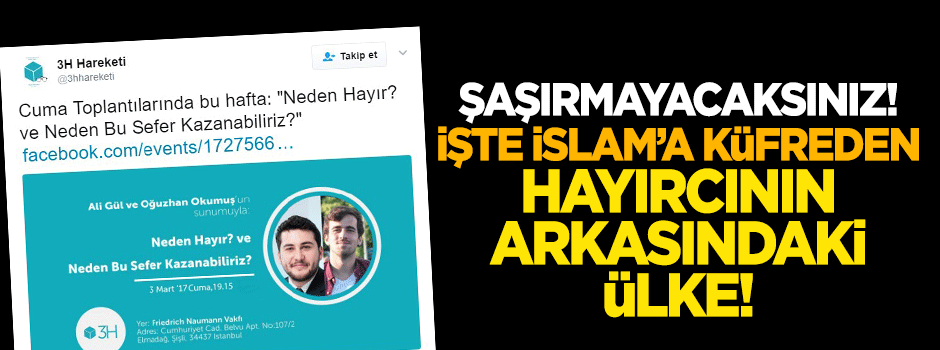 İslam'a küfreden 'Hayır'cının sponsoru Alman Vakfı!