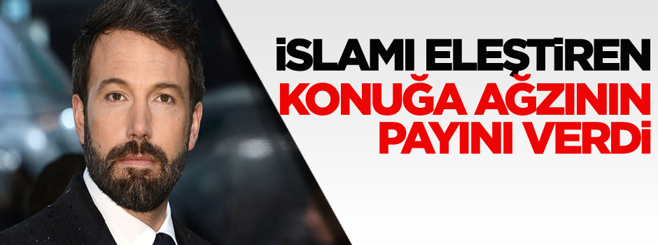 İslamı eleştiren konuğa ağzının payını verdi