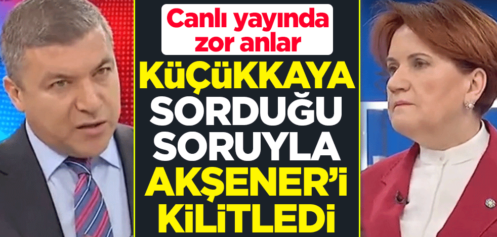 İsmail Küçükkaya sorduğu soruyla Meral Akşener'i kilitledi! Canlı yayında zor anlar
