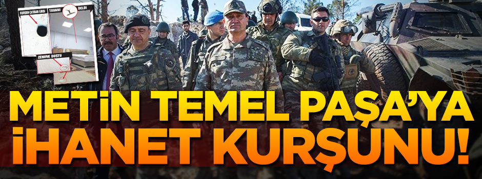 İsmail Metin Temel Paşa'nın yatak odası kurşunlanmış