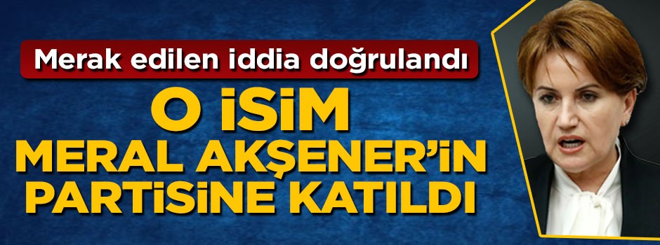 İsmail Saymaz Aytun Çiray'ın Akşener'in partisine katıldığını doğruladı