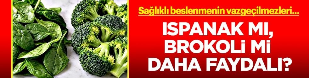 Ispanak mı, brokoli mi daha faydalı?