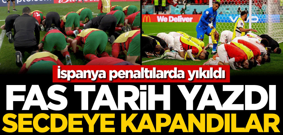 İspanya penaltılarda yıkıldı! Fas tarih yazdı