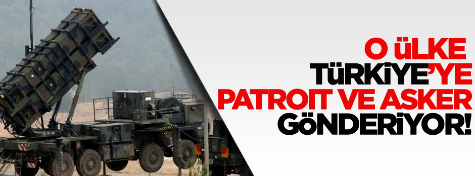 İspanya Türkiye'ye patriot füze bataryası gönderecek