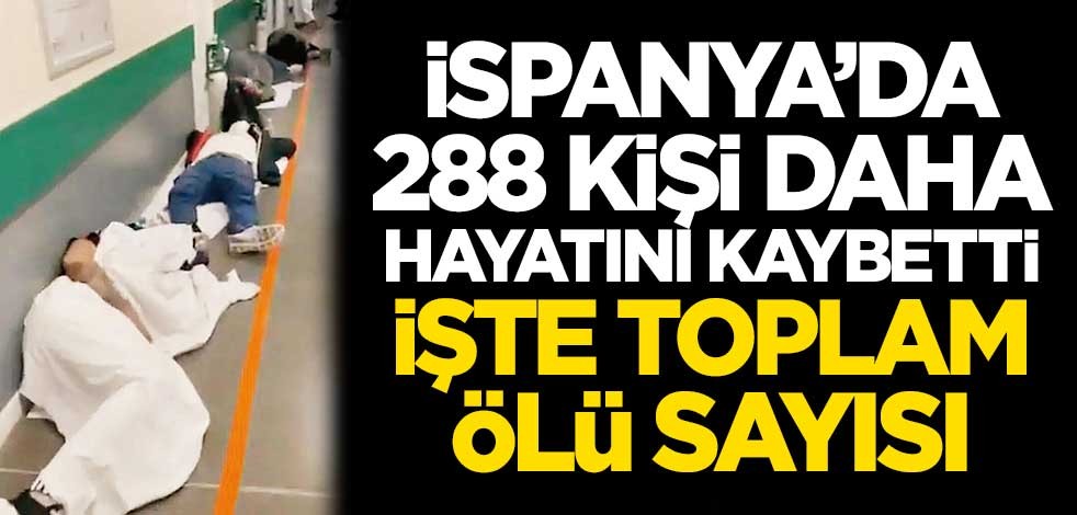 İspanya'da 288 kişi daha hayatını kaybetti! İşte toplam ölü sayısı