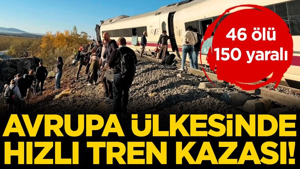 İspanya'da hızlı tren kazası: 46 ölü 150 yaralı!