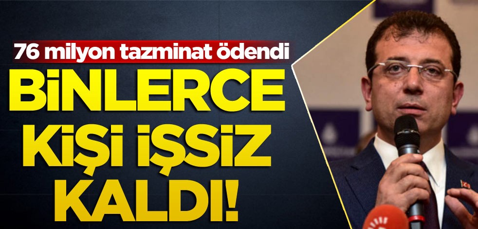 ‘İsraf’ edebiyatı, binlerce kişi işsiz kaldı! 76 milyon tazminat ödedi