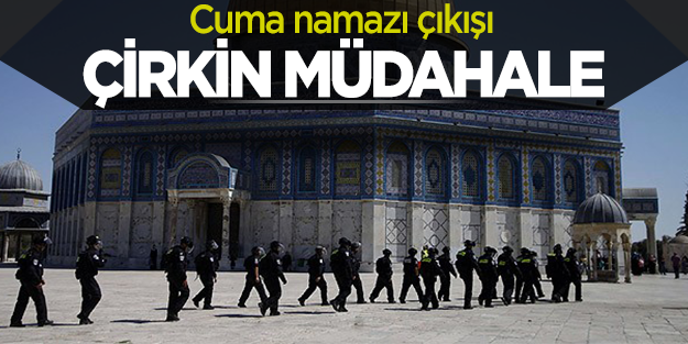 İsrail askeri Cuma namazı çıkışı Filistinlilere müdahale etti