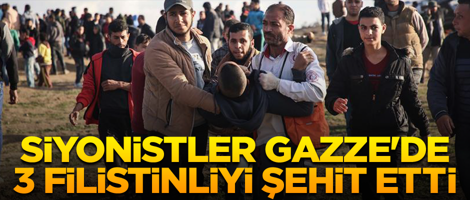 İsrail askerleri Gazze'de 3 Filistinliyi şehit etti