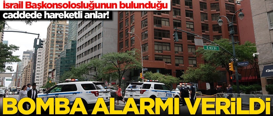 İsrail Başkonsolosluğunun bulunduğu caddede bomba alarmı