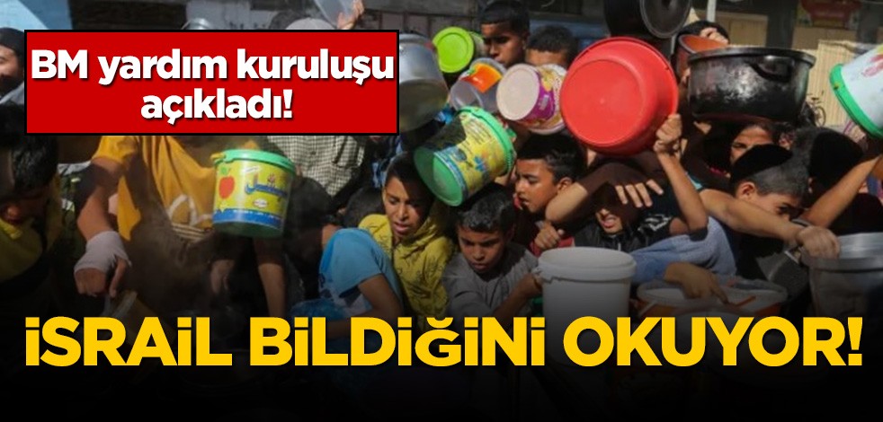 Terör devleti İsrail bildiğini okumaya devam ediyor! BM, İsrail'in yardımları engellemeye devam etiğini açıkladı.
