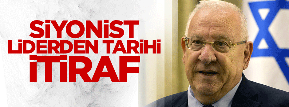 İsrail cumhurbaşkanından tarihi itiraf: Toplumumuz hasta!