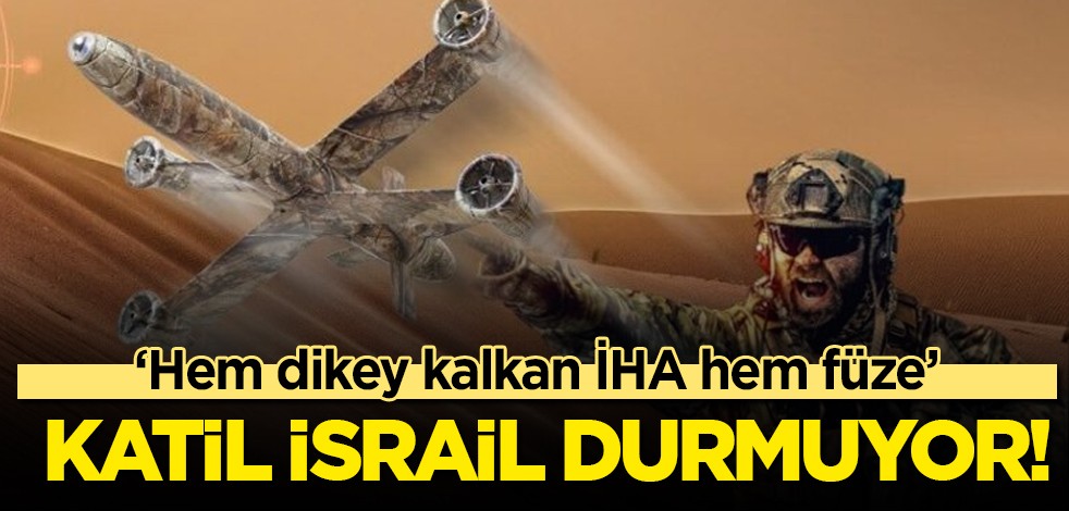 Katil İsrail durmuyor, askeri kanadına ilginç hamle: Hem dikey kalkan İHA hem füze, ROC-X’i tanıttı