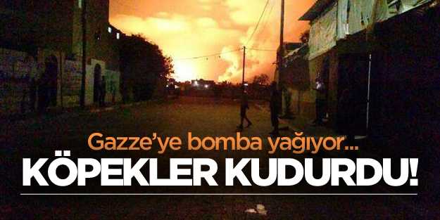 İsrail kudurdu: Gazze'ye bomba yağıyor!