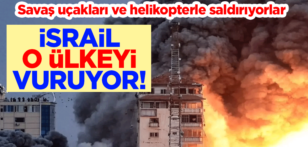 İsrail, Lübnan'ı vuruyor! Savaş uçakları ve helikopterle saldırıyorlar