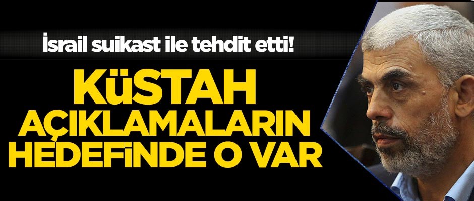 İsrail suikast ile tehdit etti!
