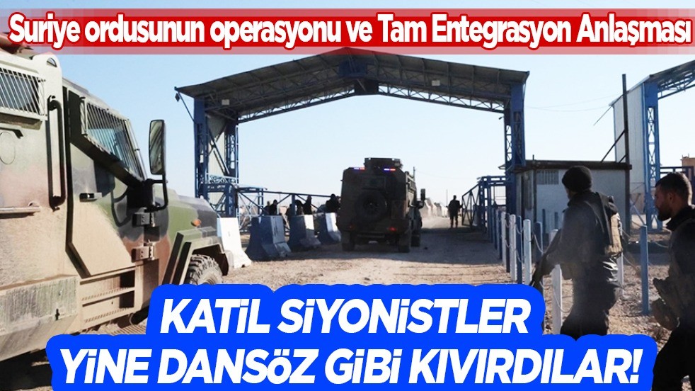 İsrail, Suriye'nin terör örgütü YPG/SDG'ye yönelik operasyonuna sessiz kaldı! Tüm gözler ABD'ye çevrildi