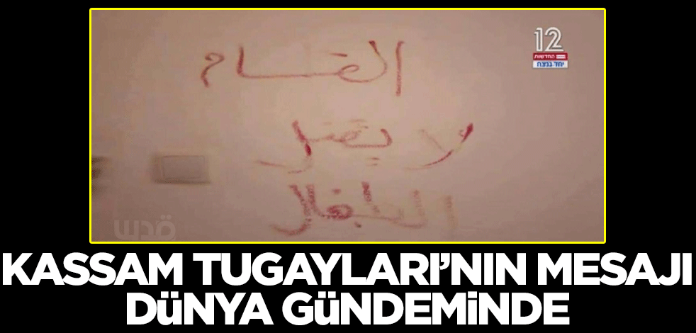 İsrail televizyonu yayınladı: İşte Kassam Tugayları'nın dünyaya duyurduğu efsane mesaj!