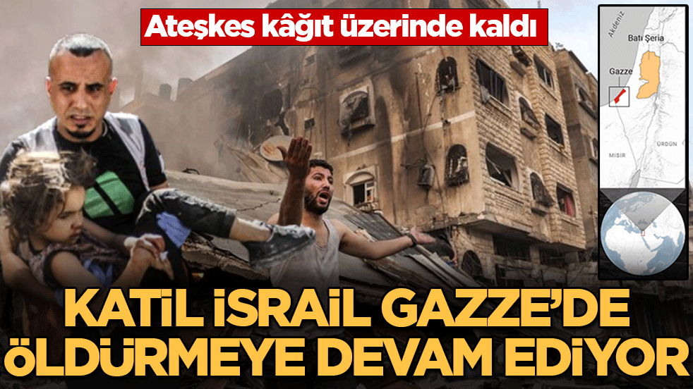 İsrail terörü devam ediyor: Ateşkes anlaşmasına rağmen 393 masum daha katledildi