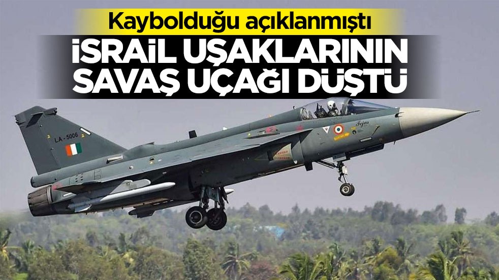 İsrail uşaklarının savaş uçağı kaybolmuştu... Düştüğü açıklandı!