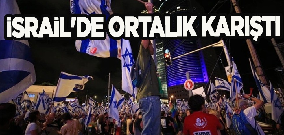  İsrail'de göstericiler toplandı, hükümeti uyardı! Tartışmalı sözler, sloganlar sonrası müdahale geldi