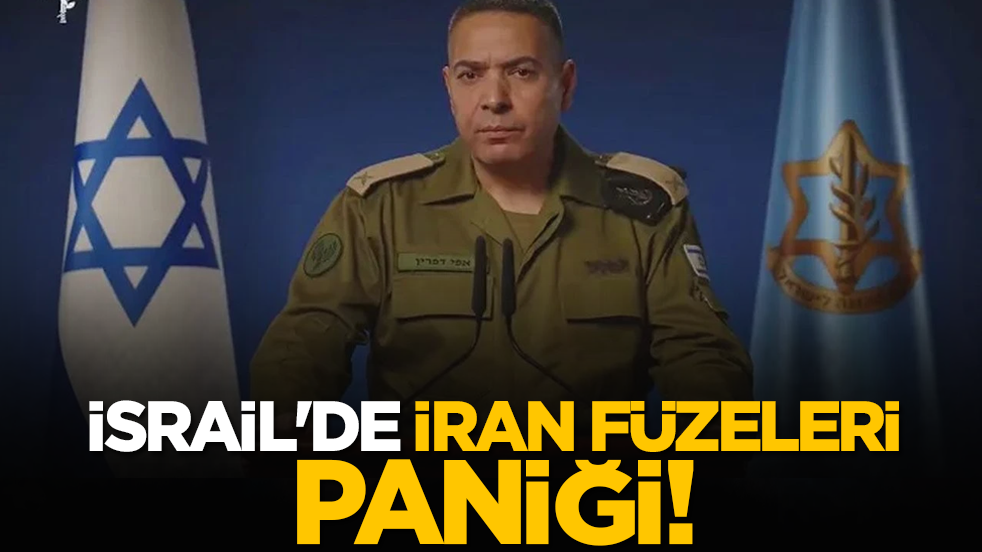 İsrail'de İran füzeleri paniği!