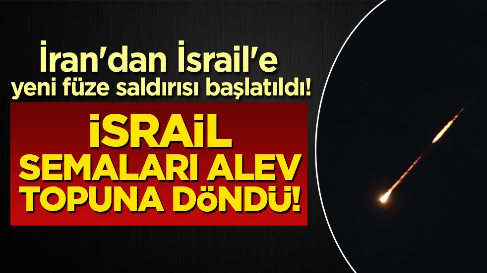 İsrail’de kırmızı alarm: İran’dan iki dalga füze saldırısı!