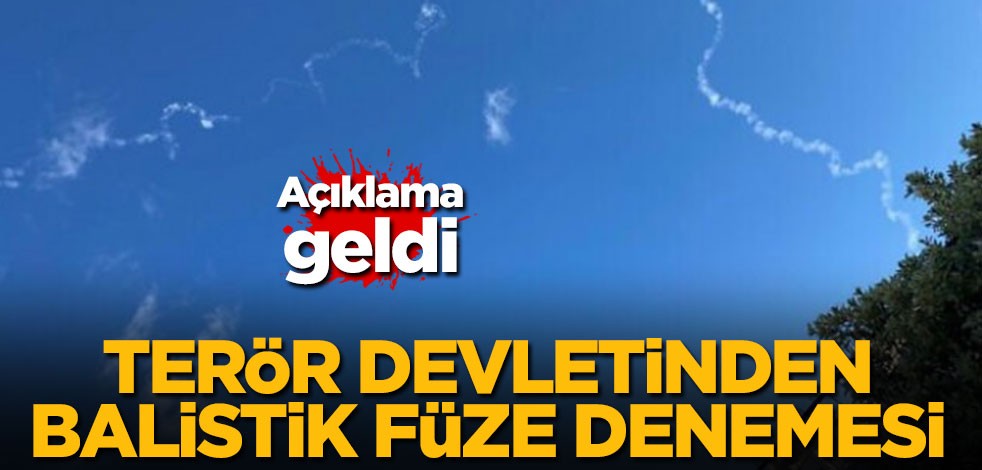 İsrail'den balistik füze denemesi