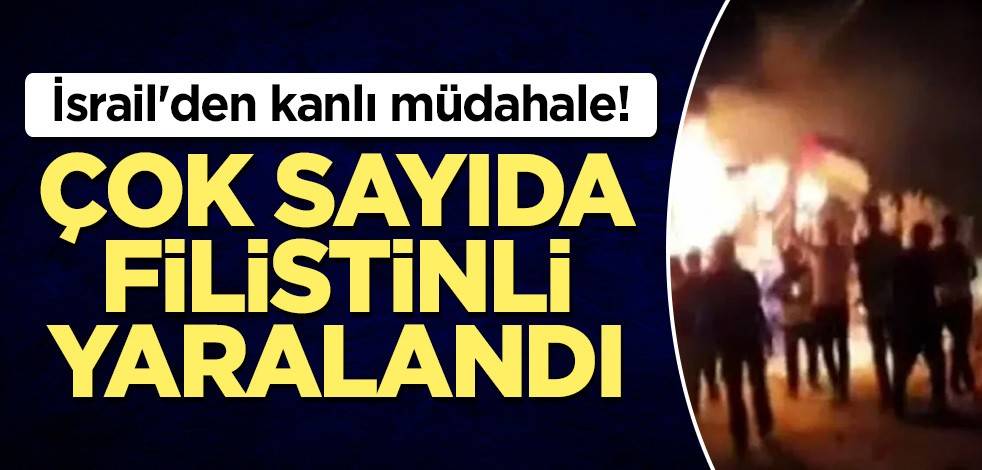 İsrail'den kanlı müdahale! Çok sayıda Filistinli yaralandı