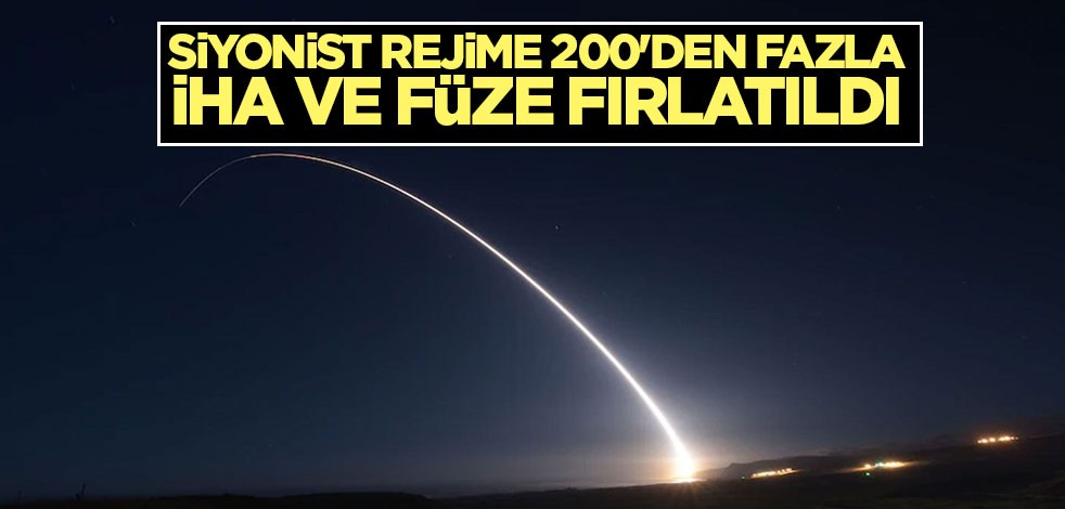 İsrail'e İran'dan 200'den fazla insansız hava aracı, seyir füzesi ve balistik füze gönderildi