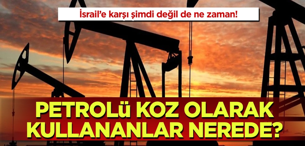 İsrail'e karşı şimdi değil de ne zaman! Petrolü koz olarak kullananlar nerede?