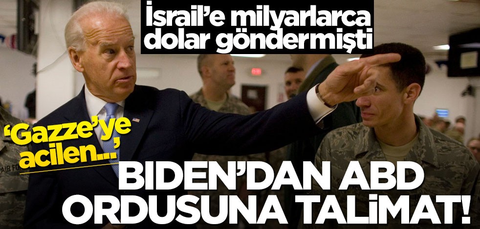 İsrail’e milyarlarca dolarlık askeri malzeme vermişti... Biden’dan ABD ordusuna talimat! "Gazze’ye acilen..."
