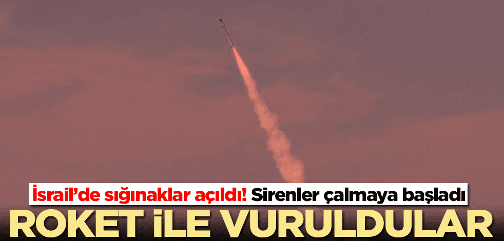 İsrail'e roketli saldırı! Büyük panik yaşadılar