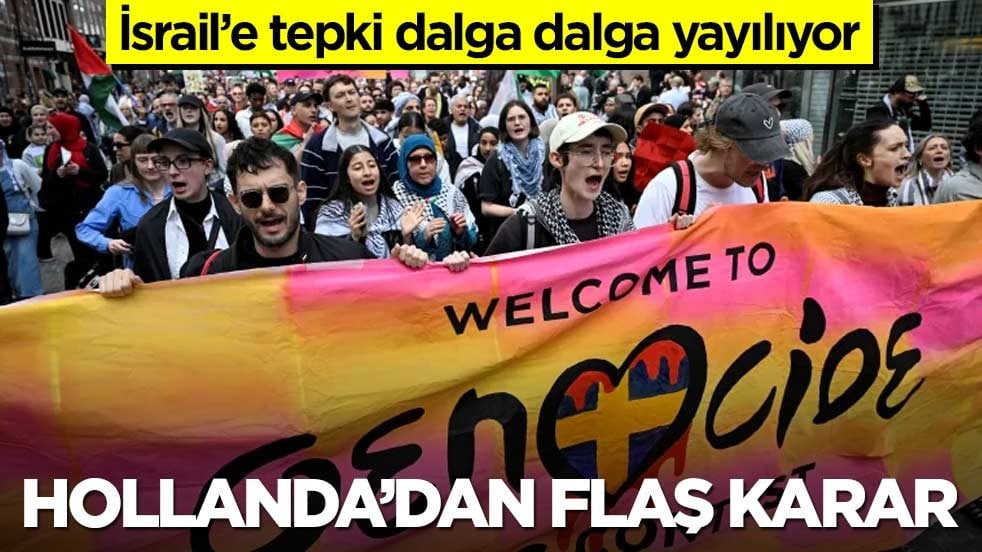 İsrail'e tepki dalga dalga yayılıyor! Hollanda'dan Eurovision kararı