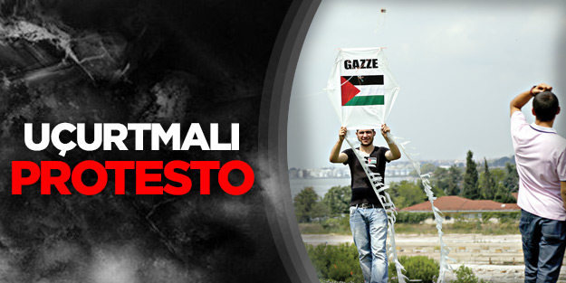 İsrail’e uçurtmalı protesto