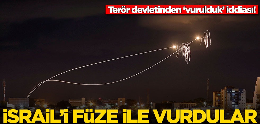İsrail'i füze ile vurdular