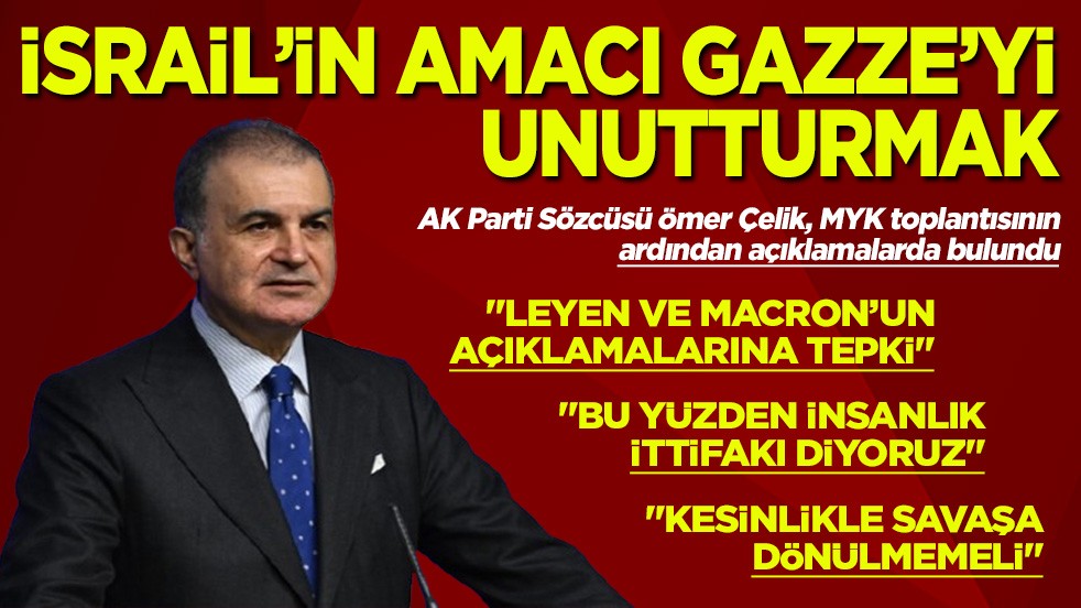 İsrail'in amacı Gazze'yi unutturmak