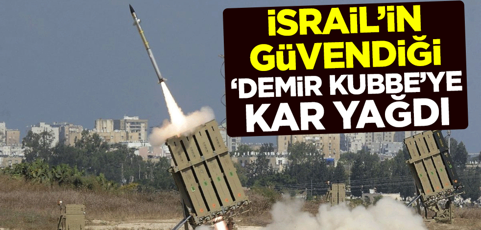 İsrail'in güvendiği "Demir Kubbe"ye kar yağdı